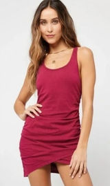 L*SPACE Wildwood Mini Tank Dress Size Small In Cabernet NEW NWT #3 Photo 0
