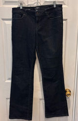 Loft Modern Bootcut Jeans Womens 32/14 Dark Wash Denim Stretch Mid Rise Western‎ Photo 0