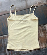 Garage Scoop Neck Butter Yellow Tank Photo 0