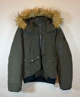 Michael Michael Kors Olive Green Winter Bomber Puffer Coat Womens M Down Filled Photo 0