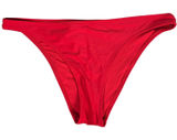 Aerie Red OG Cheeky Bikini Bottom Womens Medium NWT Solid Low Rise Swimwear Photo 0