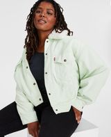 Levi's Trendy Plus Size Faux-Sherpa Baby Baggy Trucker Jacket Sz 3X Photo 0