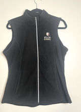 Port Authority black fleece vest Elon University Business logo size M‎ women’s Photo 0