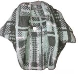 Aerie offline Fuzzy Shawl Shrug‎ cardigan Sweater Green Grey OS Photo 0