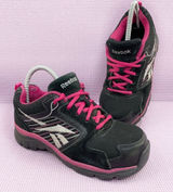 Reebok RB454 Anomar Safety Work Shoes Sneakers Black Pink 6 Photo 0