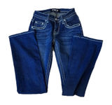 SKY Premium Collection Jeans Bootcut Women’s Size 1/2 Rhinestone Pocket Low Rise Photo 0