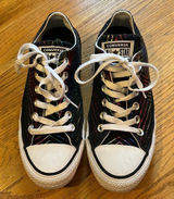 Converse Chuck Taylor All Star Ox "All Of the Stars" Women Shoes Black-White- 7M Photo 0