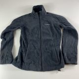 Columbia Jacket Womens‎ Small Black Full Zip Fleece Sweater Zip Pockets Ladies Photo 0