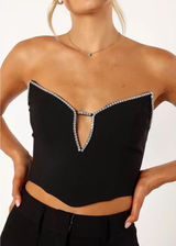 Runaway the Label Petal+Pup Size-L Bec Bustier Woman Top Black‎ Photo 0