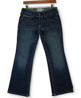 Ariat Jeans‎ Women's 28S Blue Real Denim Mid Rise Boot Western Rodeo Stretch Photo 0