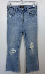 Abercrombie & Fitch Simone High Rise Ankle Flare Distressed Size‎ 27/4 Short Photo 0