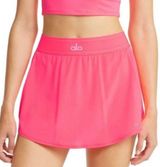 Alo Yoga Match Point Tennis Skirt Fluorescent Pink Coral Photo 0