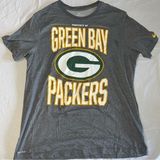 Nike T-Shirt Women's Gray Green Bay Packers XL NFL Football Photo 0