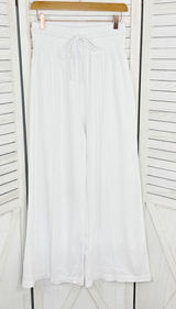 ASOS Collusion 90s Dad Wide Leg Jogger Pants White‎ 6 High Waist Front Seam Photo 0
