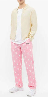 Pleasures x Playboy Pink All Over Print Beach Pants Lounge Trousers Small Photo 0