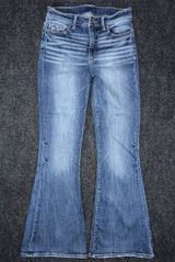 Buckle Black Fit No 75 Flare Leg Stretch Jeans Sz 27x32 BBW1556R Boho Western Photo 0