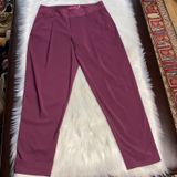Alice + Olivia Plum Slouchy High Waisted Cropped Arthur Pant Photo 0