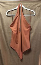 NWT Abercrombie and Fitch Double-Layered Seamless Halter Bodysuit Size Large Photo 0