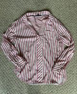 striped long sleeve blouse Red Photo 0