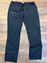 Koi Lite Peace Scrub Pants Black Slim Fit Tall Large Style 721 Cargo Pocket Photo 0