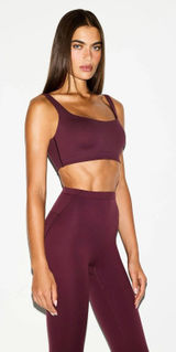 Nike Skims Matte Scoop Neck Sports Bra Currant Size Medium Photo 0