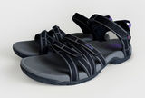Teva Tirra Women's US 10 Black Gray Purple Sport Hiking Sandals 4266 Photo 0