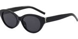 Nordstrom Black Cat-Eye Sunglasses with Dark Lenses Photo 0