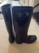 Hunter Rain Boots Tall Black Photo 0