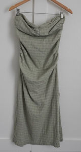Free People Brandie Strapless Midi Dress Moss Green Photo 0