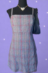 Hollister Y2K coquette preppy dark academia plaid mini dress size medium π€ Photo 0