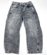 We The Free People Jeans Womens 27 Good Luck Barrel Mid Rise Gray Denim Cotton Photo 0