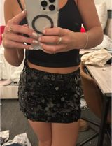 Princess Polly Riego Mini Skirt Black Photo 0