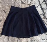 Black High Waisted Flare Mini Skirt Photo 0