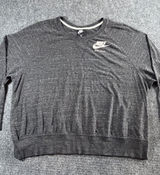 Nike Just Do It Crewneck Sweatshirt Gray Speckled 3XL Pullover Logo Photo 0
