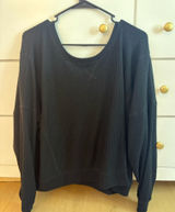 Aeropostale Off-The-Shoulder Top Black Photo 0