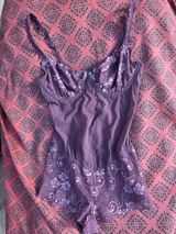 Victoria's Secret Angels 36C Purple Mesh Underwire Bodysuit Photo 0