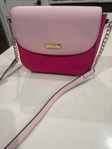 trina by Trina Turk Two Tone Pink Color Block Crossbody Purse Bag Photo 0