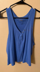 OFFLINE by Aerie Tank Top Cropped Blue Photo 0