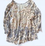 Free people Floral dress with tie neck and bell sleeves! Photo 0