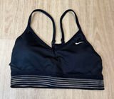 Size S- Nike black strappy sports bra. PRE OWNED Photo 0