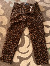 Old Navy Leopard-Print Skinny Pants in Brown and Black Photo 0