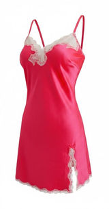 Victoria's Secret Satin & Lace Trim Slip Dress Chemise Sexy Nightgown Size S Photo 0