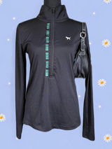 Vintage Y2K Victoria’s Secret PINK Ohio Bobcats Quarter Zip Size Medium 🖤 Photo 0