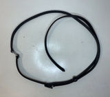 LOFT Women’s‎ Vintage Black Leather Long Belt with Silver Buckle Size 32”/34” Photo 0
