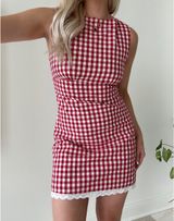 Gingham mini dress Photo 0