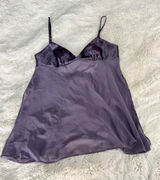 Vintage Victoria’s Secret Purple Satin Cami Top Fairycore90s Y2K Photo 0