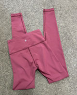 Lululemon Pink High Rise Leggings Full Length 28” size 4 Photo 0