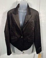 Democracy Brown Casual Women’s Long Sleeve Button Front Blazer Size Small NWT Photo 0