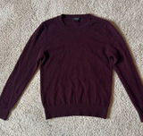 Quince Super Luxe Baby Cashmere Crewneck Sweater - Burgundy Photo 0