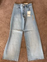 ZARA Jeans Wide-Leg High-Waisted Photo 0